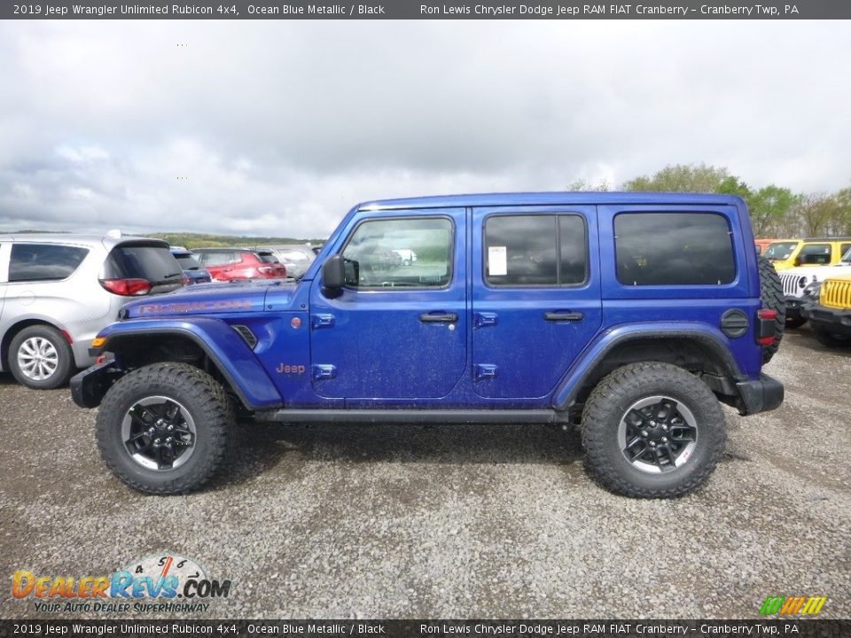 Ocean Blue Metallic 2019 Jeep Wrangler Unlimited Rubicon 4x4 Photo #2