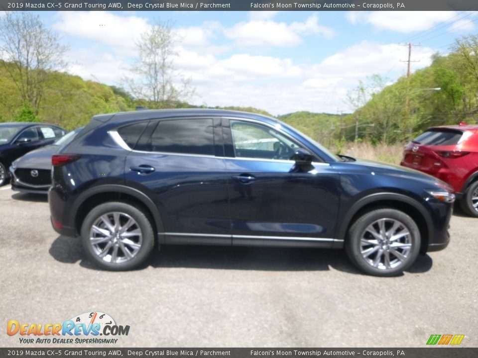2019 Mazda CX-5 Grand Touring AWD Deep Crystal Blue Mica / Parchment Photo #1