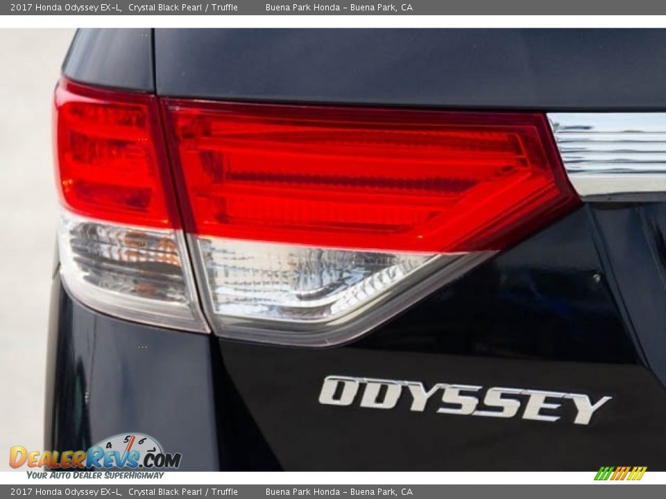 2017 Honda Odyssey EX-L Crystal Black Pearl / Truffle Photo #9