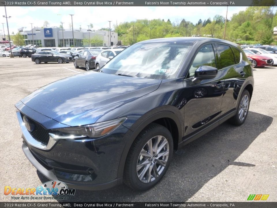 2019 Mazda CX-5 Grand Touring AWD Deep Crystal Blue Mica / Parchment Photo #5