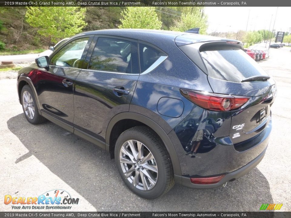 2019 Mazda CX-5 Grand Touring AWD Deep Crystal Blue Mica / Parchment Photo #6