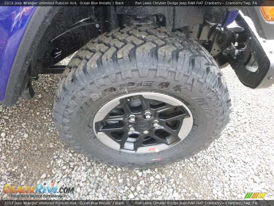 2019 Jeep Wrangler Unlimited Rubicon 4x4 Ocean Blue Metallic / Black Photo #9