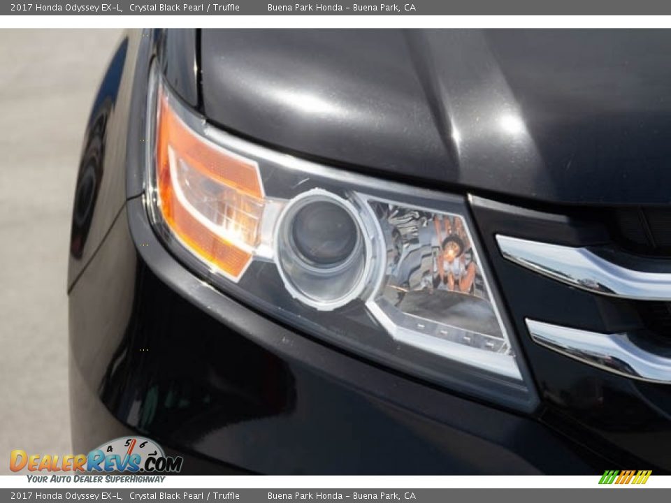 2017 Honda Odyssey EX-L Crystal Black Pearl / Truffle Photo #12
