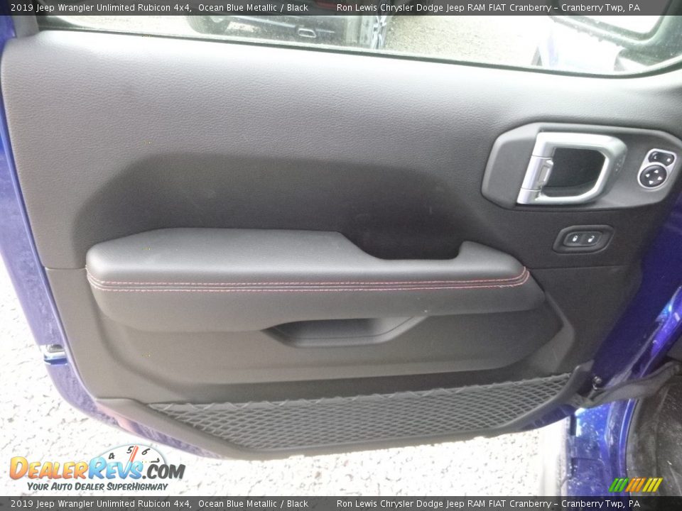 2019 Jeep Wrangler Unlimited Rubicon 4x4 Ocean Blue Metallic / Black Photo #13