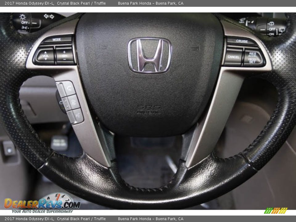 2017 Honda Odyssey EX-L Crystal Black Pearl / Truffle Photo #15