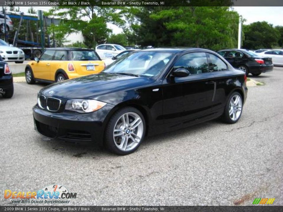 2009 BMW 1 Series 135i Coupe Jet Black / Black Photo #1