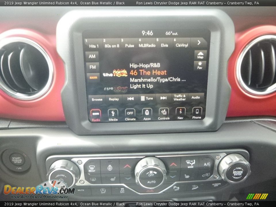 2019 Jeep Wrangler Unlimited Rubicon 4x4 Ocean Blue Metallic / Black Photo #16