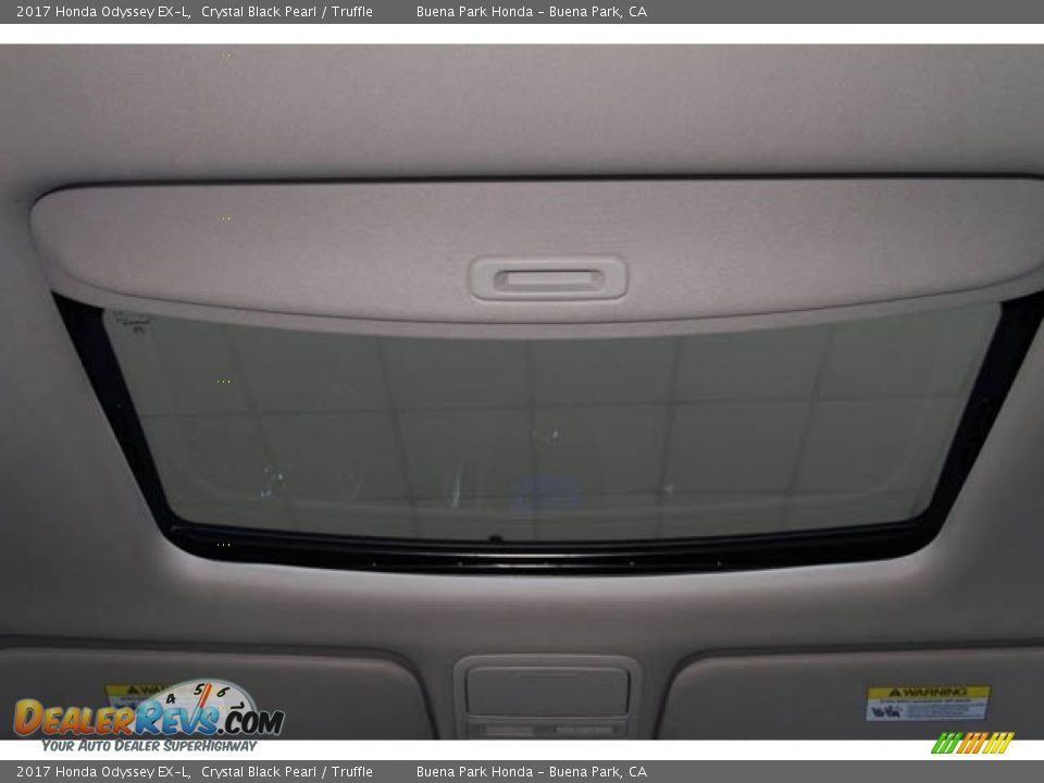 2017 Honda Odyssey EX-L Crystal Black Pearl / Truffle Photo #19