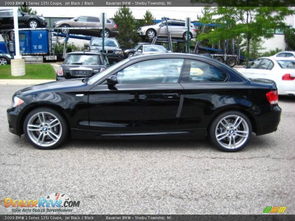 2009 BMW 1 Series 135i Coupe Jet Black / Black Photo #2