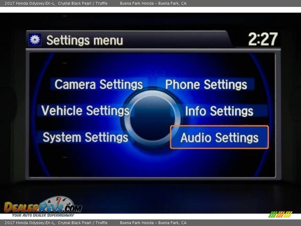 2017 Honda Odyssey EX-L Crystal Black Pearl / Truffle Photo #27