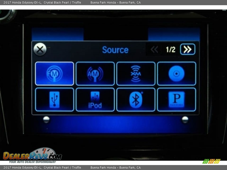 2017 Honda Odyssey EX-L Crystal Black Pearl / Truffle Photo #28