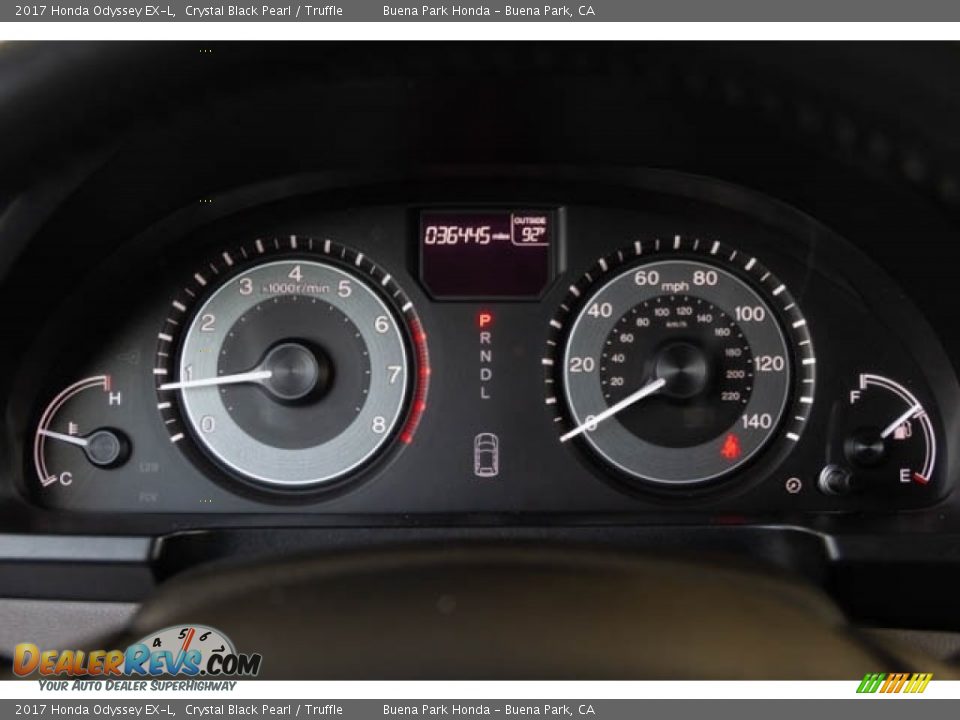 2017 Honda Odyssey EX-L Crystal Black Pearl / Truffle Photo #31