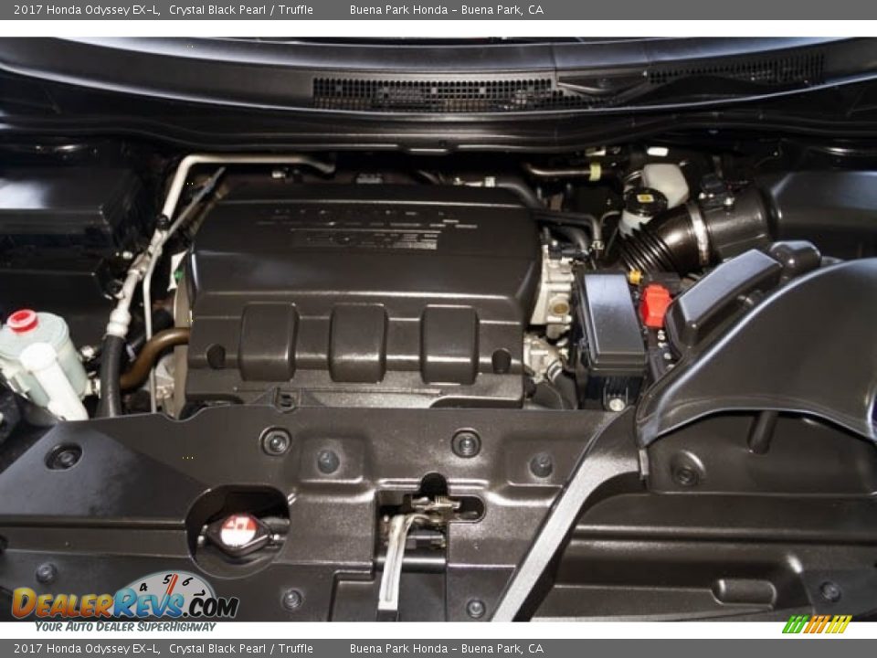 2017 Honda Odyssey EX-L Crystal Black Pearl / Truffle Photo #35