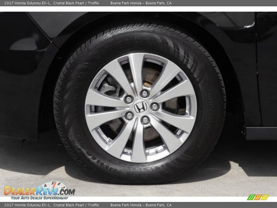 2017 Honda Odyssey EX-L Crystal Black Pearl / Truffle Photo #36