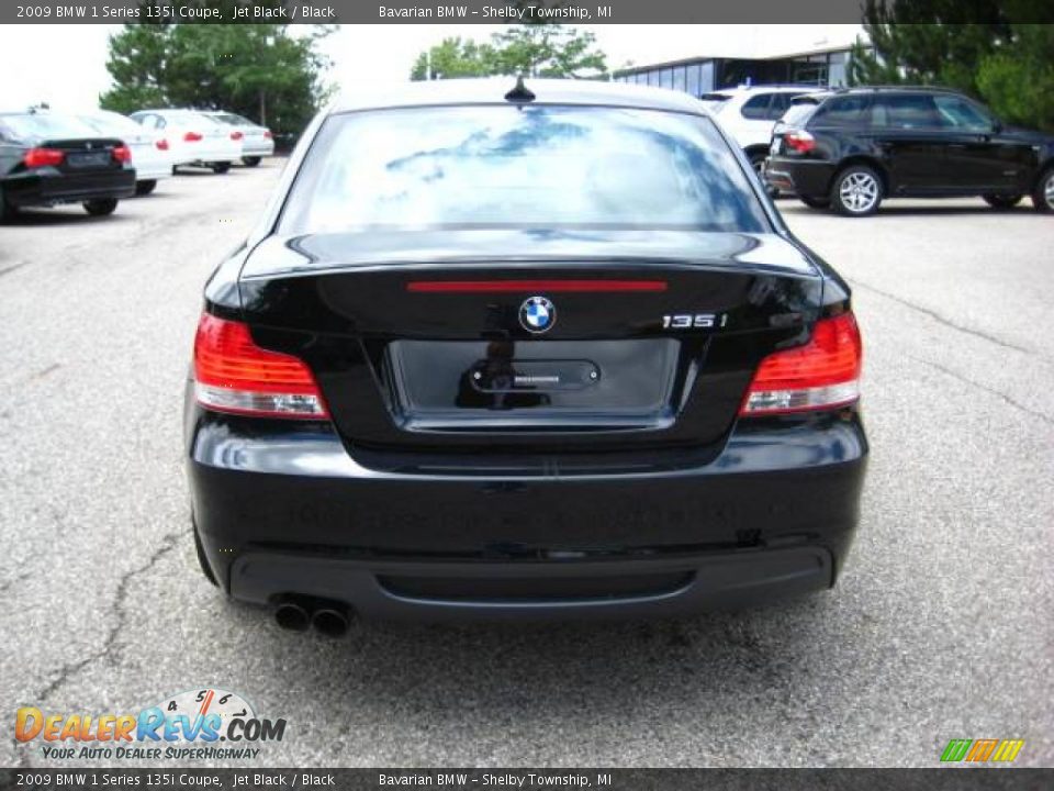 2009 BMW 1 Series 135i Coupe Jet Black / Black Photo #4