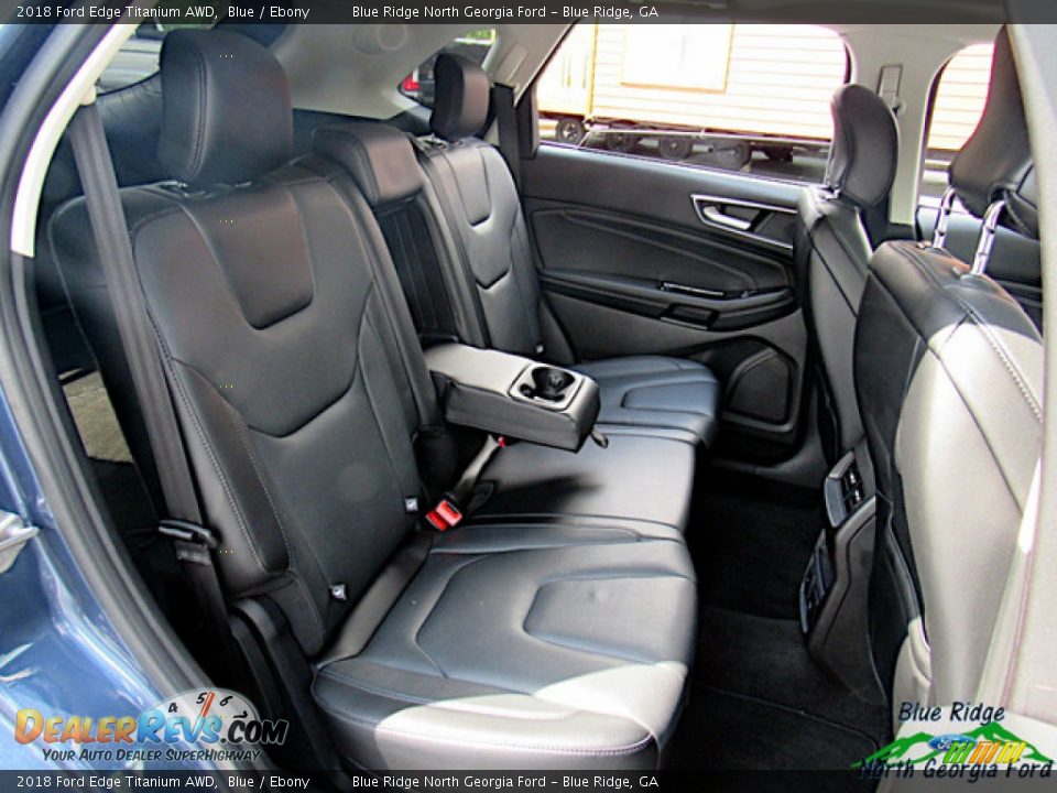2018 Ford Edge Titanium AWD Blue / Ebony Photo #12