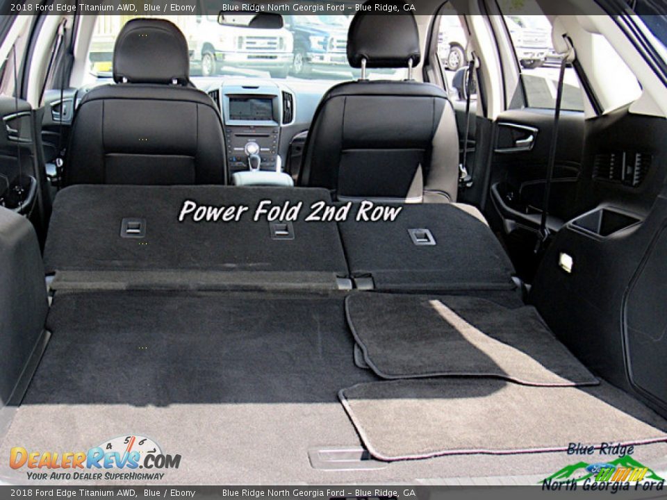 2018 Ford Edge Titanium AWD Blue / Ebony Photo #14