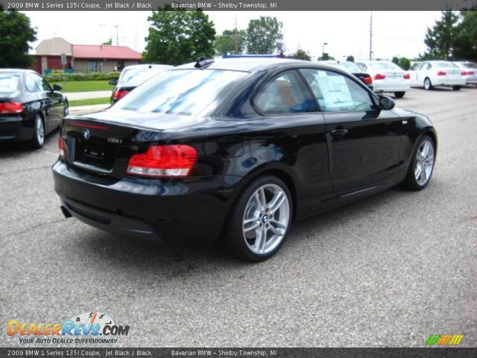 2009 BMW 1 Series 135i Coupe Jet Black / Black Photo #5