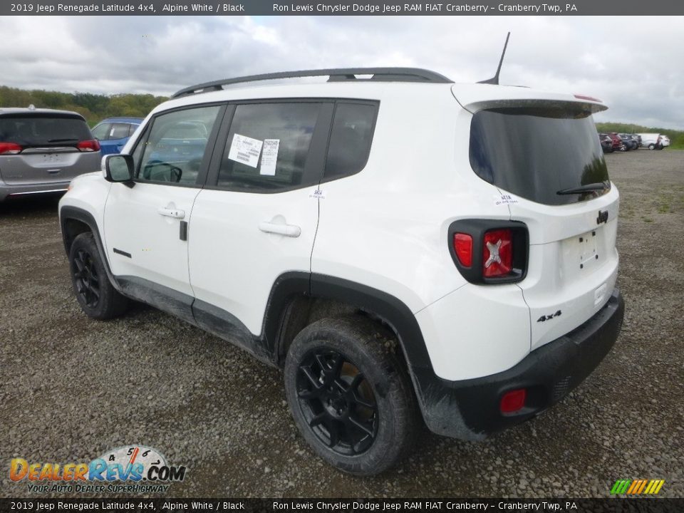 2019 Jeep Renegade Latitude 4x4 Alpine White / Black Photo #3