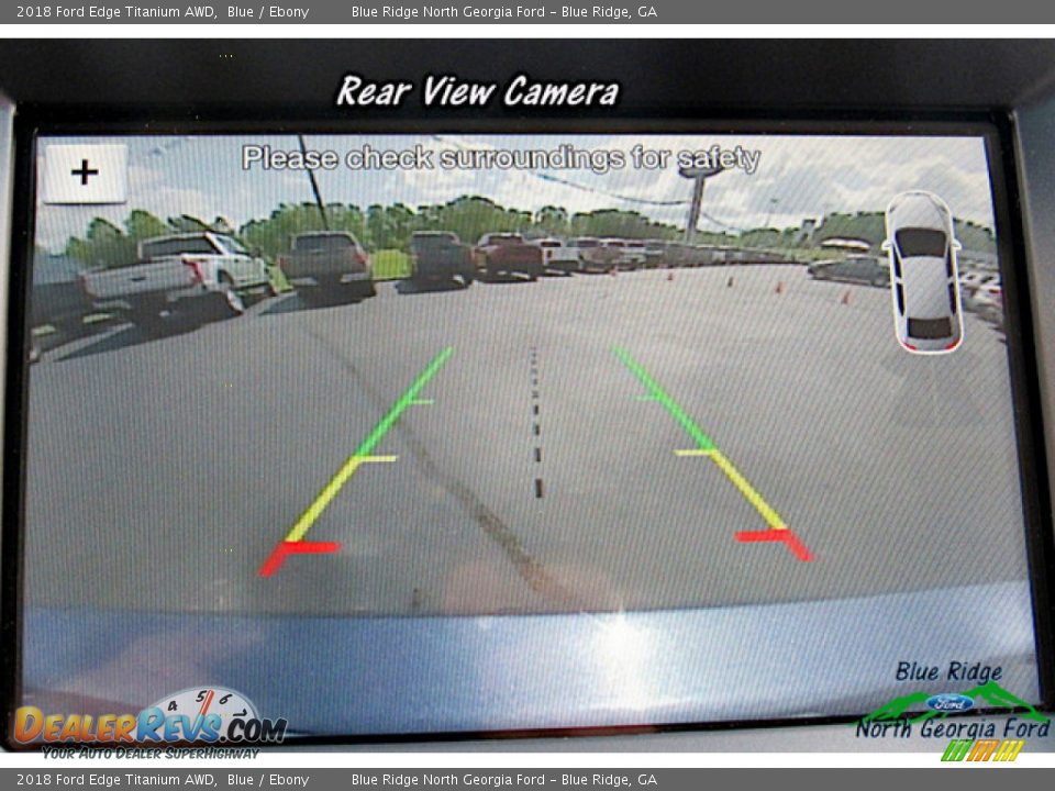 2018 Ford Edge Titanium AWD Blue / Ebony Photo #18