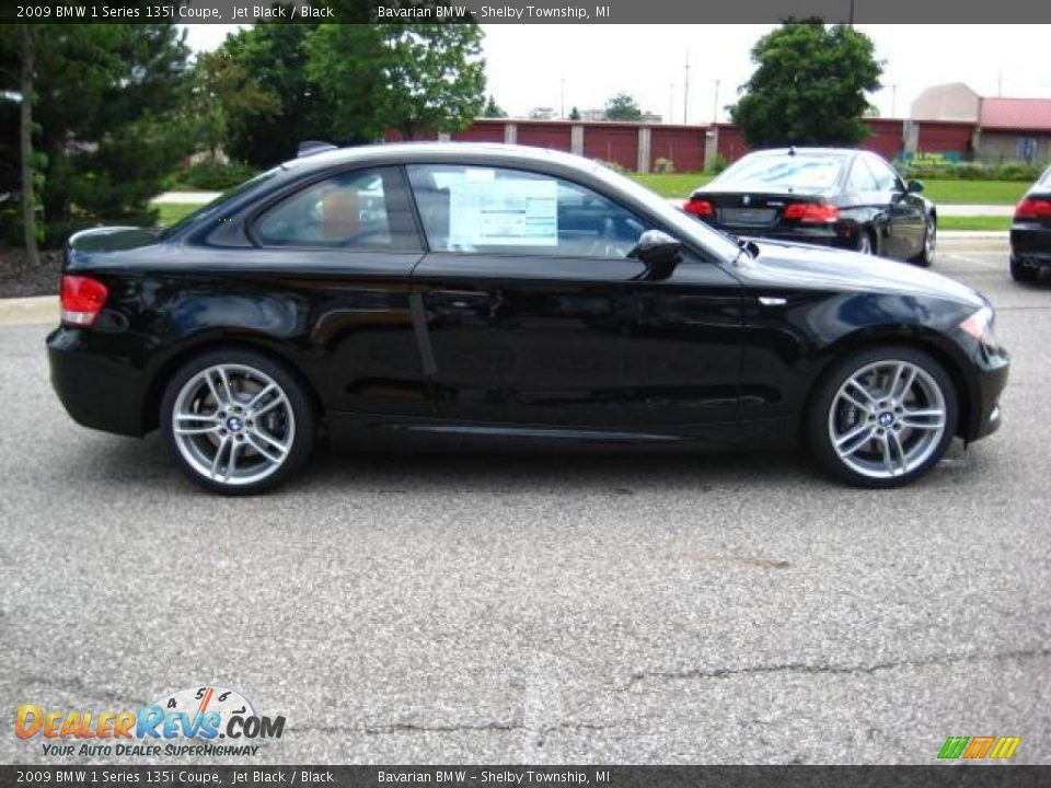 2009 BMW 1 Series 135i Coupe Jet Black / Black Photo #6