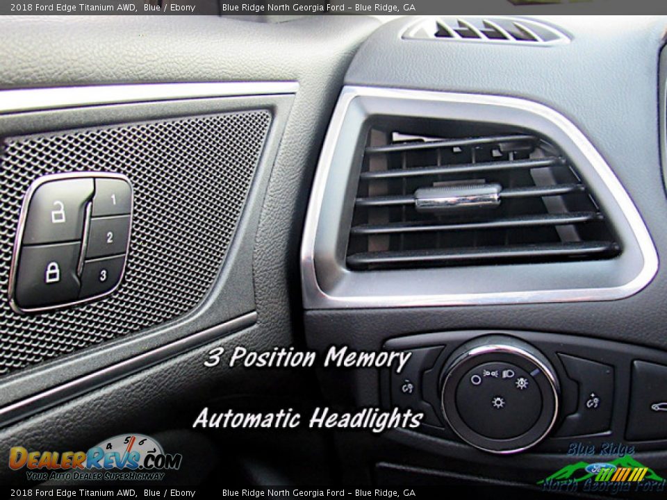 2018 Ford Edge Titanium AWD Blue / Ebony Photo #21