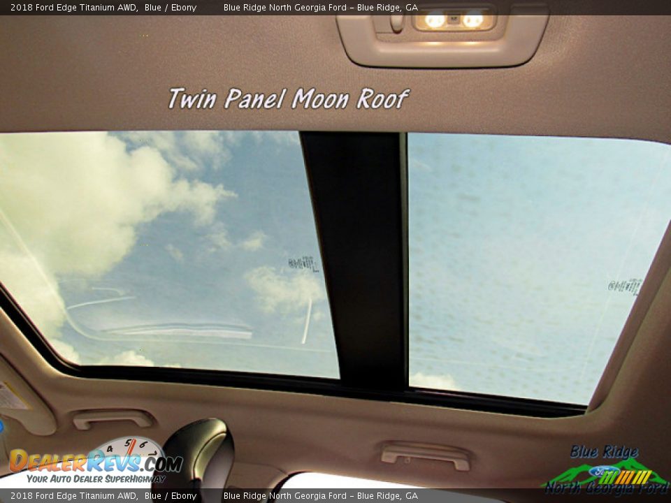 2018 Ford Edge Titanium AWD Blue / Ebony Photo #23