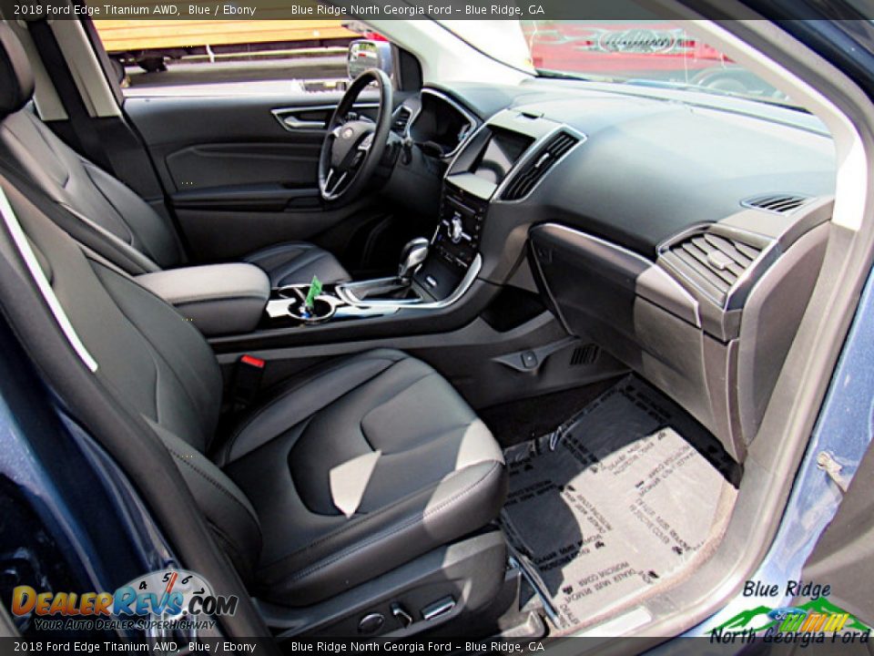 2018 Ford Edge Titanium AWD Blue / Ebony Photo #30