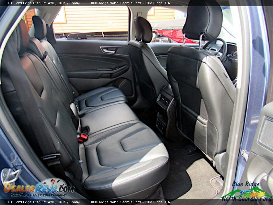2018 Ford Edge Titanium AWD Blue / Ebony Photo #31