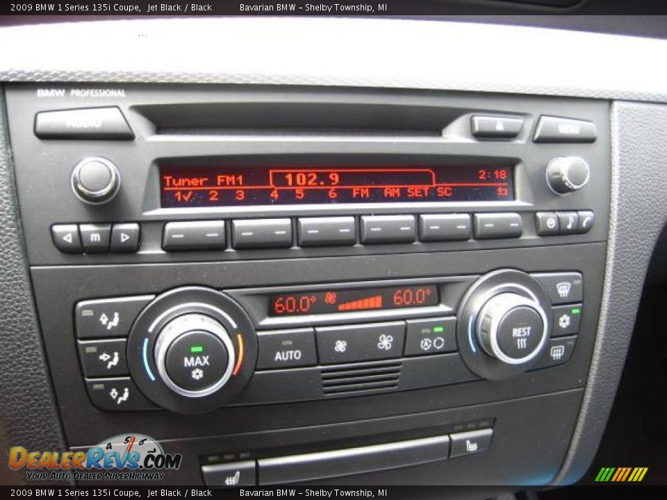 2009 BMW 1 Series 135i Coupe Jet Black / Black Photo #13