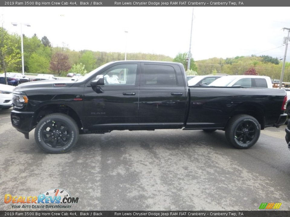 2019 Ram 3500 Big Horn Crew Cab 4x4 Black / Black Photo #3