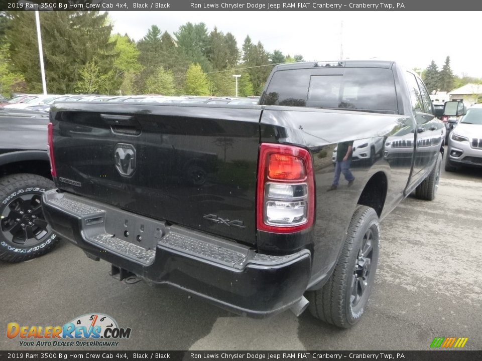 2019 Ram 3500 Big Horn Crew Cab 4x4 Black / Black Photo #6