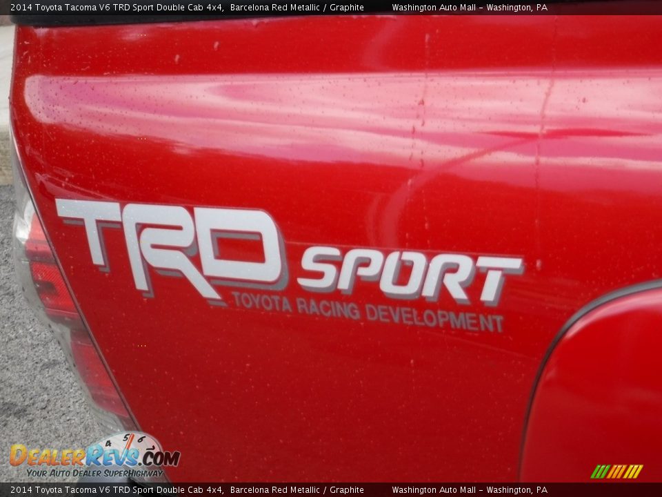 2014 Toyota Tacoma V6 TRD Sport Double Cab 4x4 Barcelona Red Metallic / Graphite Photo #5