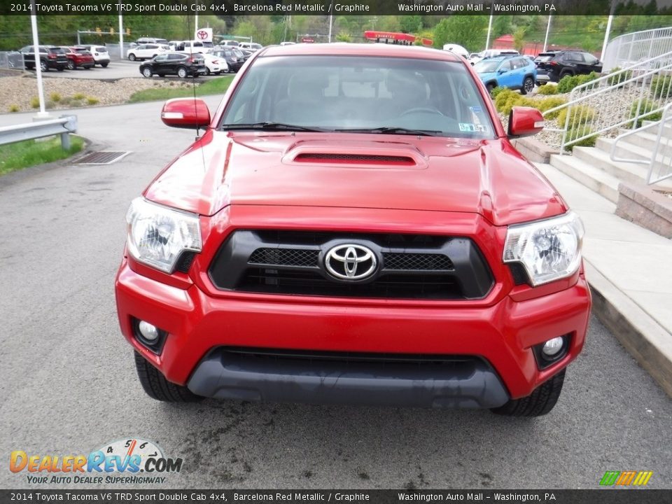 2014 Toyota Tacoma V6 TRD Sport Double Cab 4x4 Barcelona Red Metallic / Graphite Photo #6