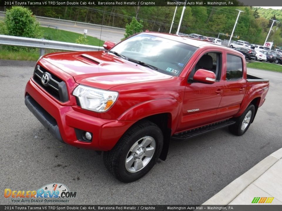 2014 Toyota Tacoma V6 TRD Sport Double Cab 4x4 Barcelona Red Metallic / Graphite Photo #7