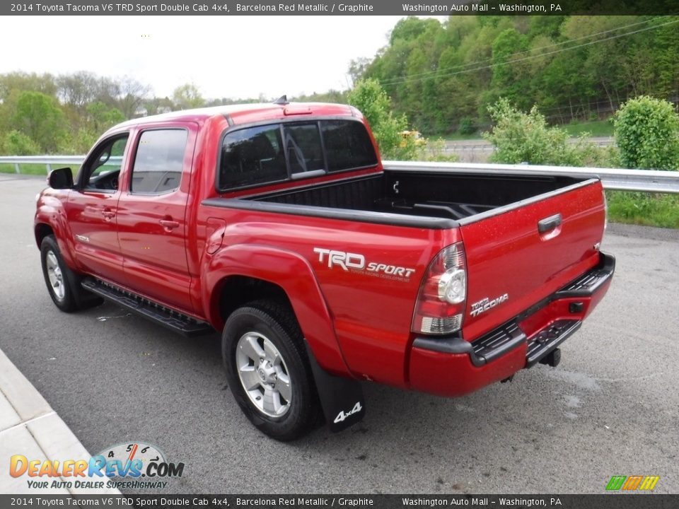 2014 Toyota Tacoma V6 TRD Sport Double Cab 4x4 Barcelona Red Metallic / Graphite Photo #9