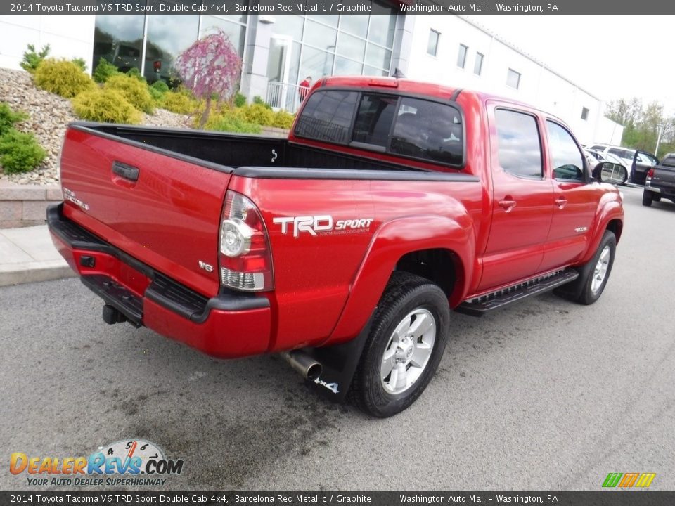 2014 Toyota Tacoma V6 TRD Sport Double Cab 4x4 Barcelona Red Metallic / Graphite Photo #12