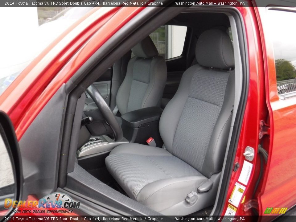 2014 Toyota Tacoma V6 TRD Sport Double Cab 4x4 Barcelona Red Metallic / Graphite Photo #16