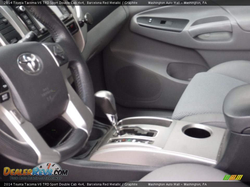 2014 Toyota Tacoma V6 TRD Sport Double Cab 4x4 Barcelona Red Metallic / Graphite Photo #17