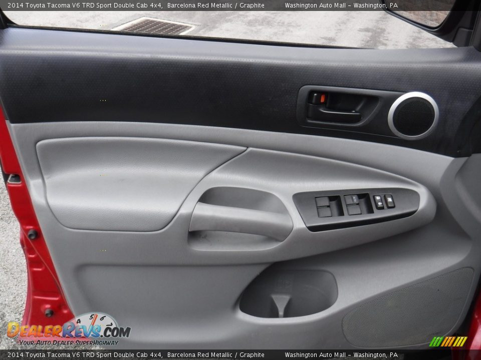 2014 Toyota Tacoma V6 TRD Sport Double Cab 4x4 Barcelona Red Metallic / Graphite Photo #19