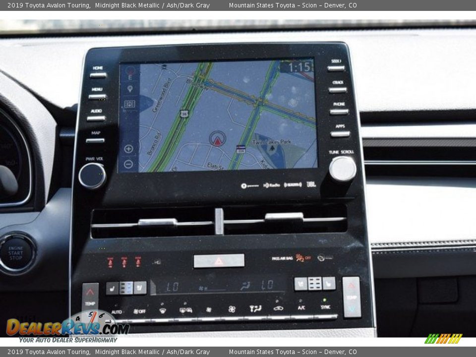 2019 Toyota Avalon Touring Midnight Black Metallic / Ash/Dark Gray Photo #9