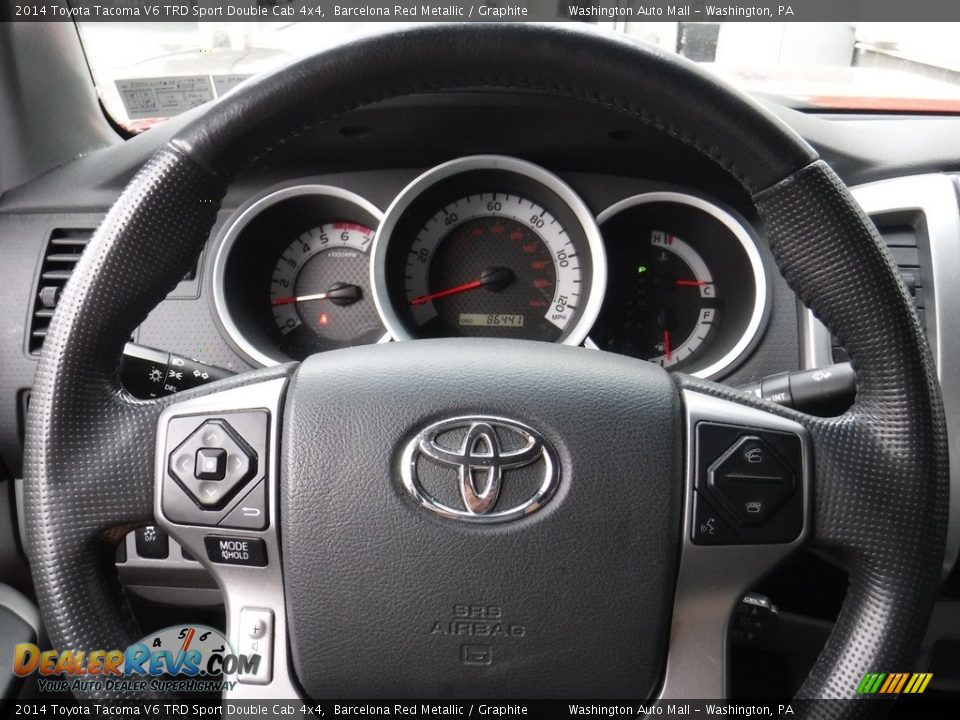 2014 Toyota Tacoma V6 TRD Sport Double Cab 4x4 Barcelona Red Metallic / Graphite Photo #23