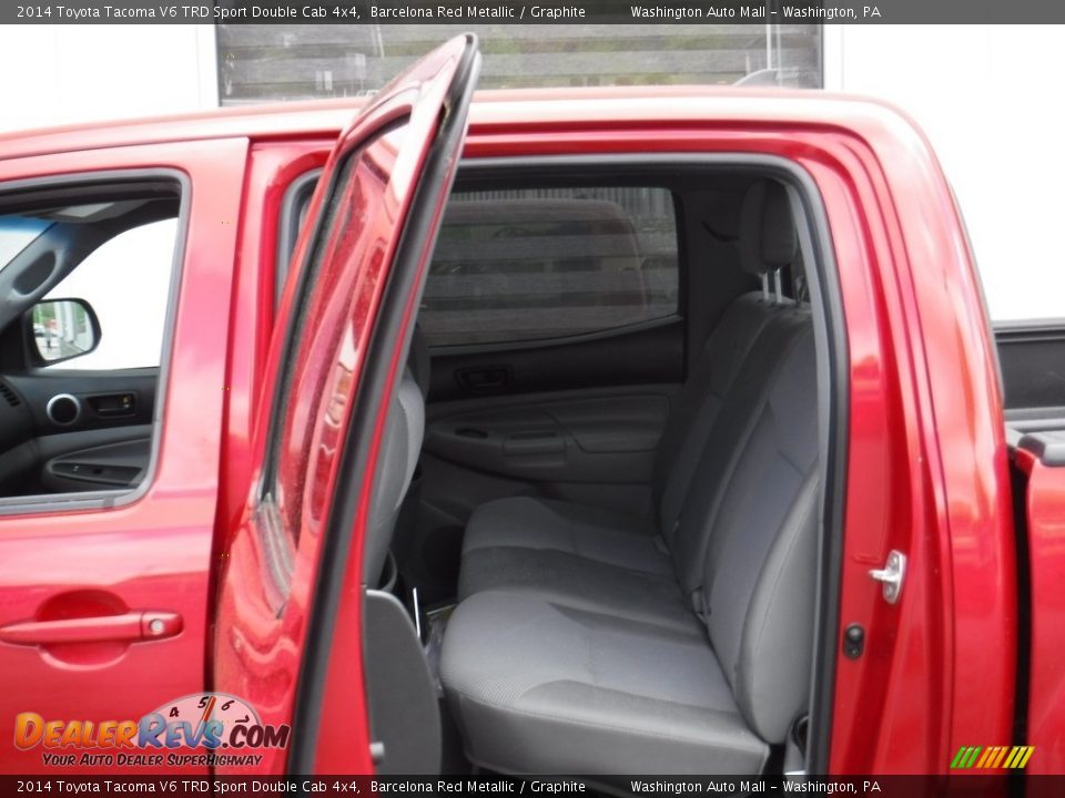 2014 Toyota Tacoma V6 TRD Sport Double Cab 4x4 Barcelona Red Metallic / Graphite Photo #25