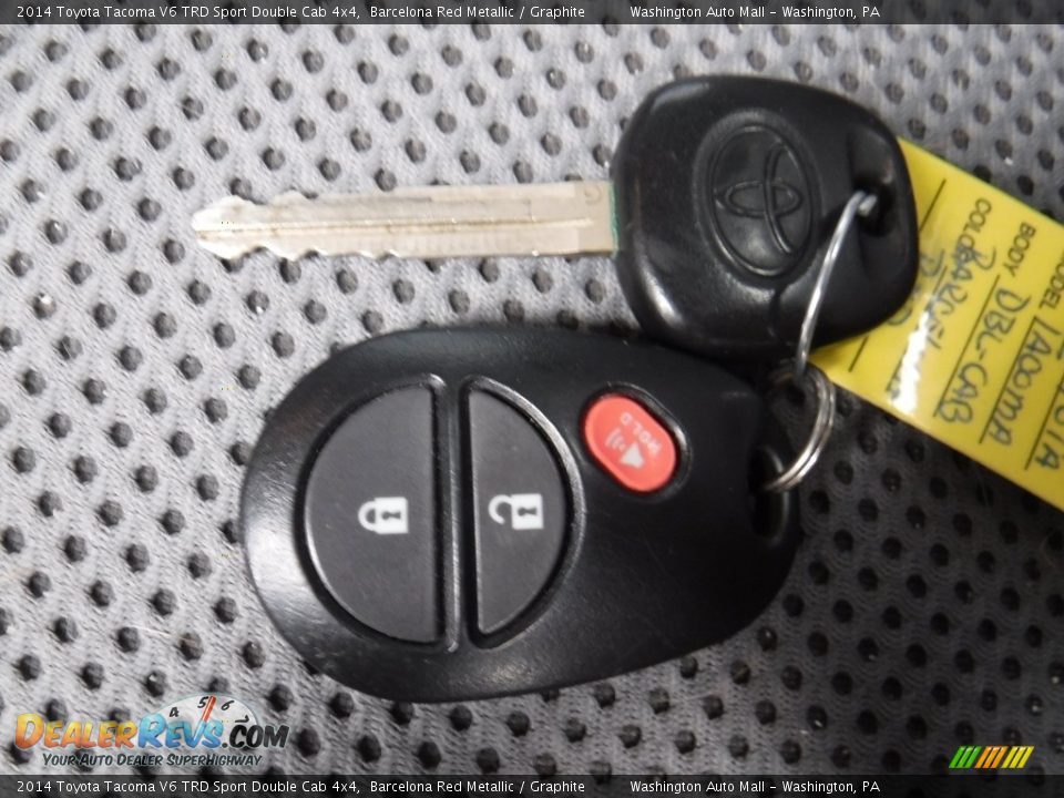 2014 Toyota Tacoma V6 TRD Sport Double Cab 4x4 Barcelona Red Metallic / Graphite Photo #26