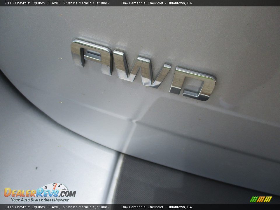 2016 Chevrolet Equinox LT AWD Silver Ice Metallic / Jet Black Photo #10