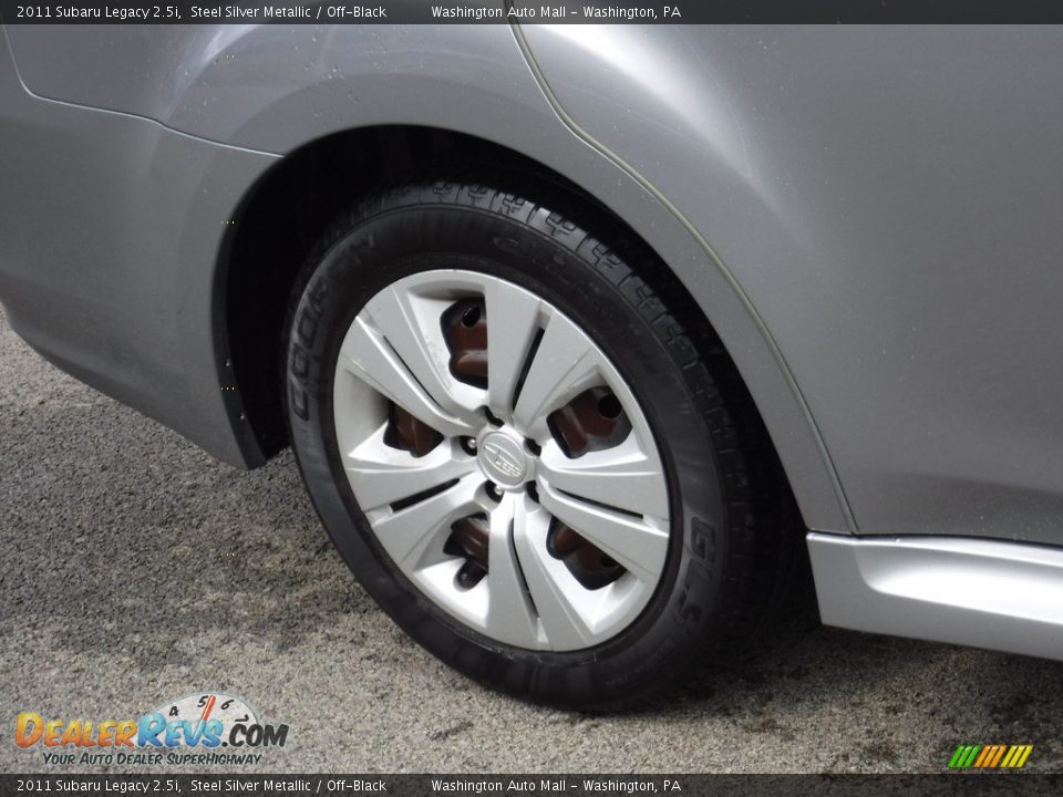 2011 Subaru Legacy 2.5i Steel Silver Metallic / Off-Black Photo #3