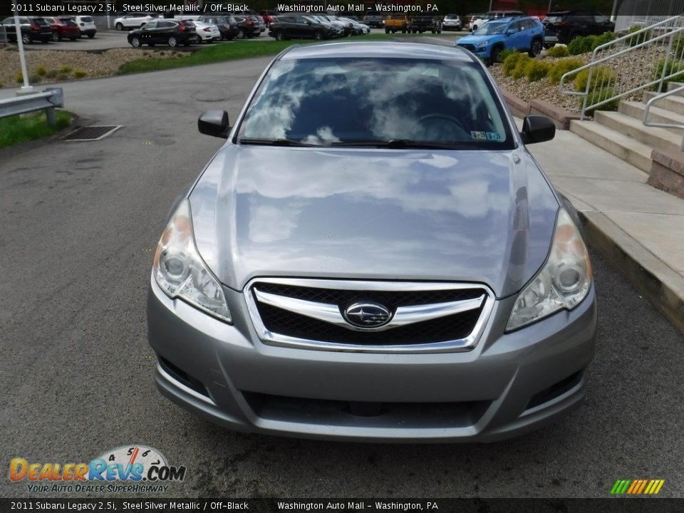 2011 Subaru Legacy 2.5i Steel Silver Metallic / Off-Black Photo #4
