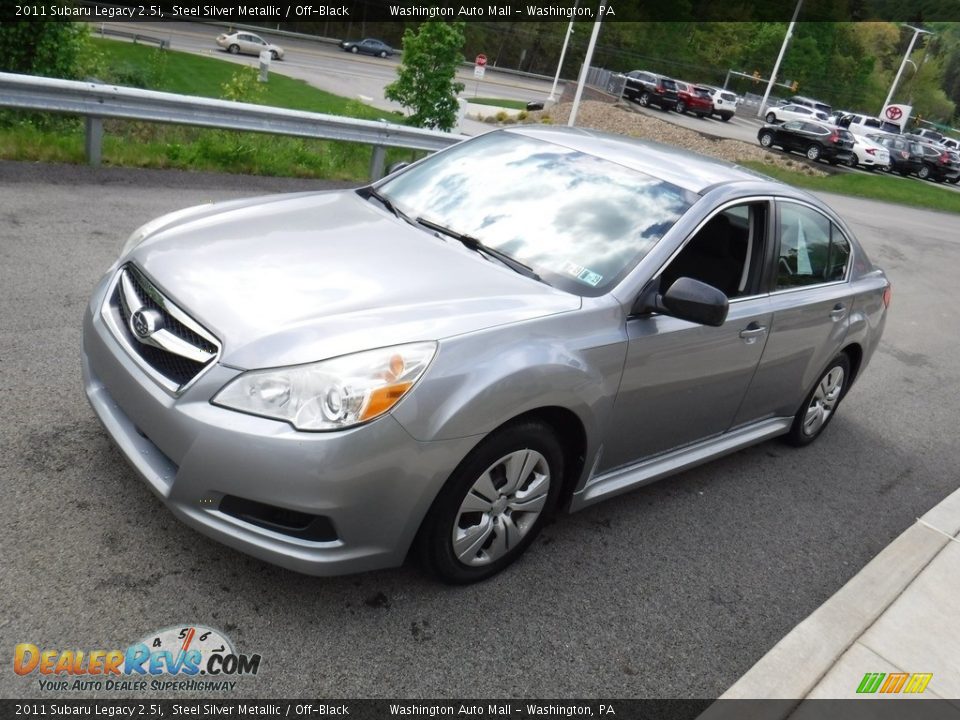 2011 Subaru Legacy 2.5i Steel Silver Metallic / Off-Black Photo #5