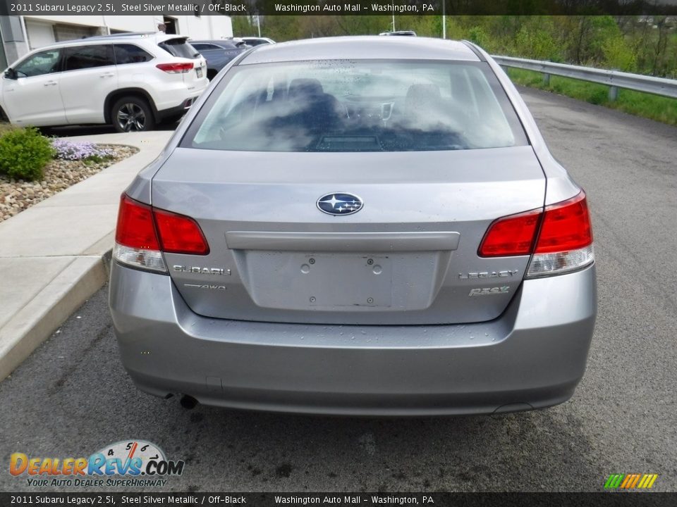 2011 Subaru Legacy 2.5i Steel Silver Metallic / Off-Black Photo #8