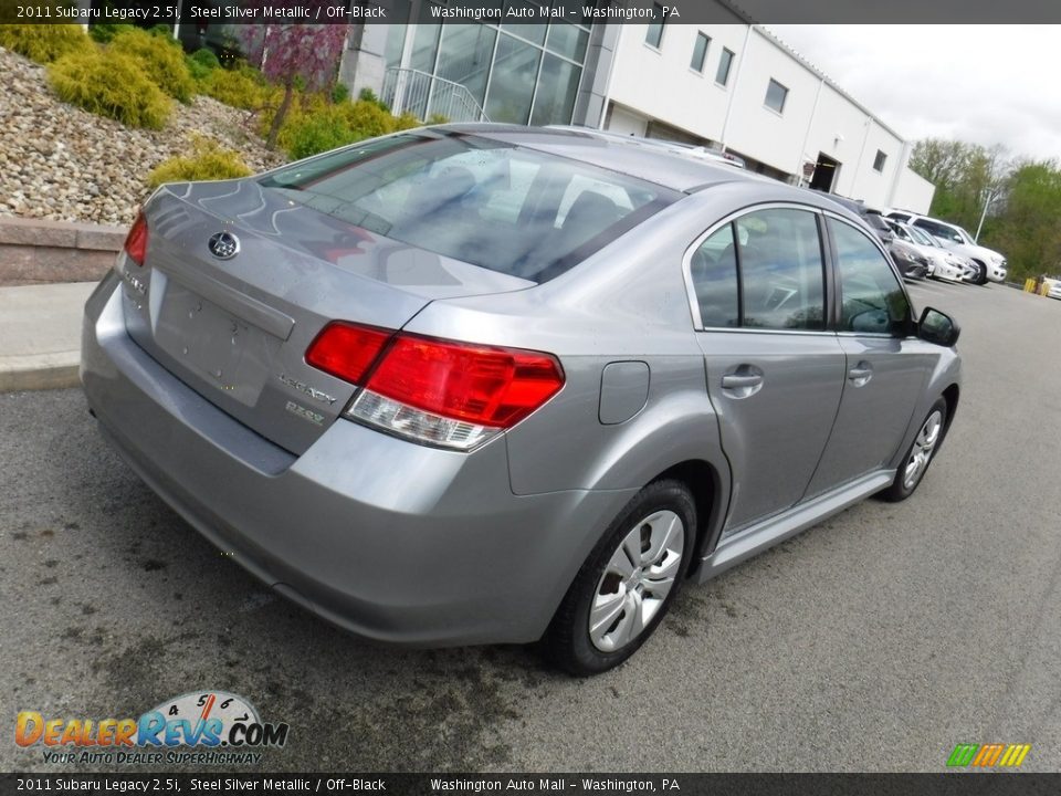 2011 Subaru Legacy 2.5i Steel Silver Metallic / Off-Black Photo #9